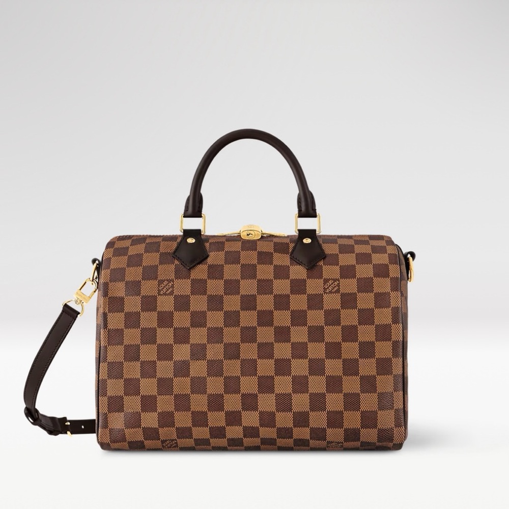 Authentic Louis Vuitton Speedy Bandoulière 30 Damier Ebene